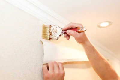 Pose de papier peint à Chasnais — revêtements muraux et toiles de verre